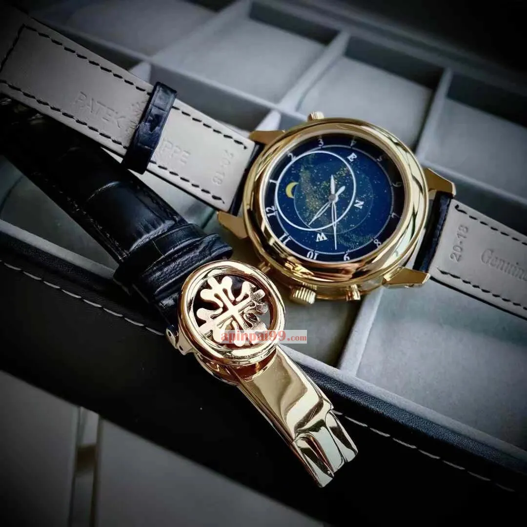 パテックフィリップスーパーコピーN級品両面ムーブメント刻印メンズ腕時計 4825001[5]