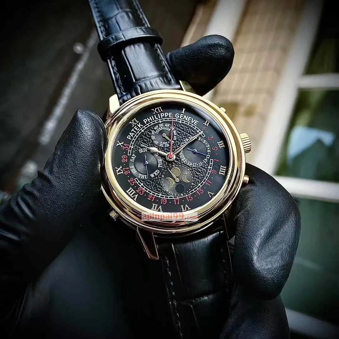 パテックフィリップスーパーコピーN級品両面ムーブメント刻印メンズ腕時計 4825001[8]