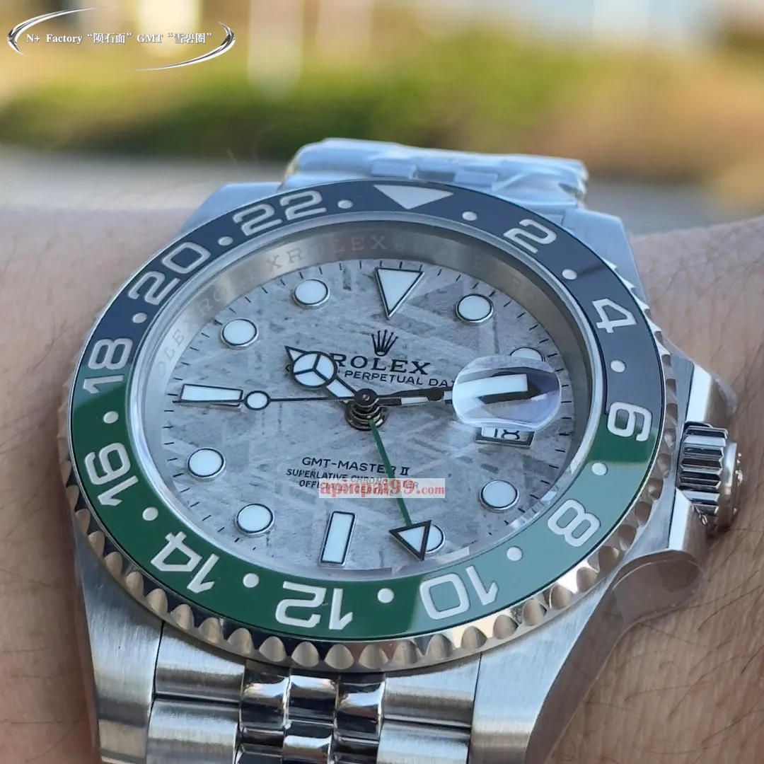 新品ロレックス高級時計隕石表面 GMT スプライト リング  586949[5]