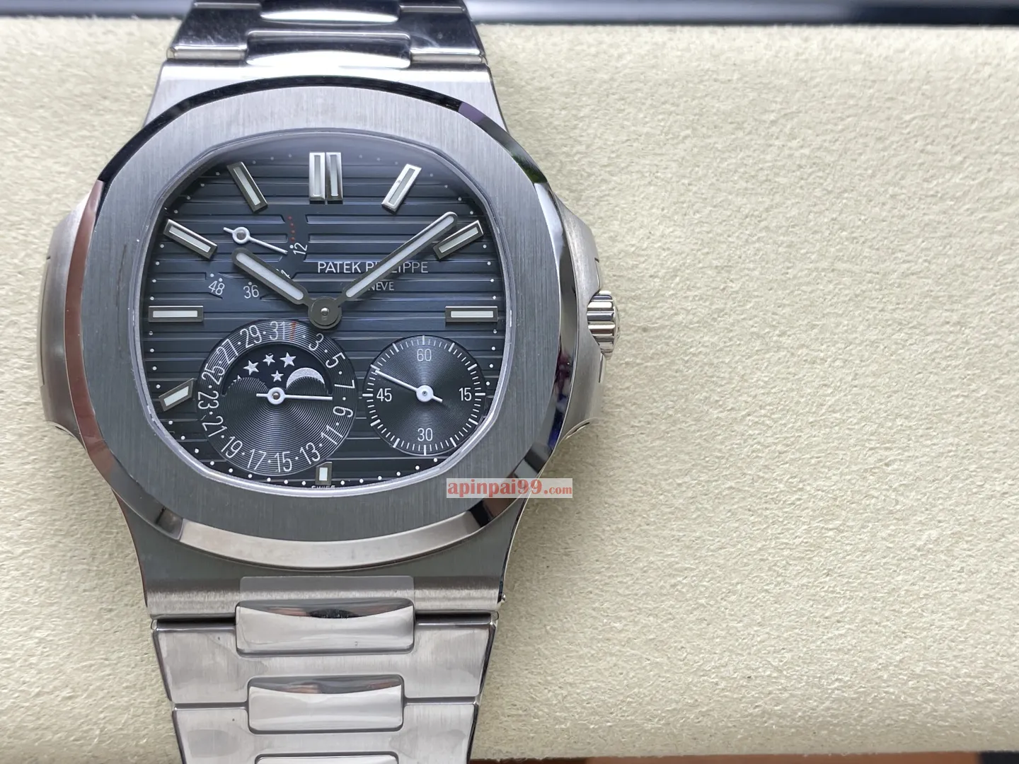 高貴な芸術的パテックフィリップ時計 5712a エナメル ムーンフェイズ ディスク 173491