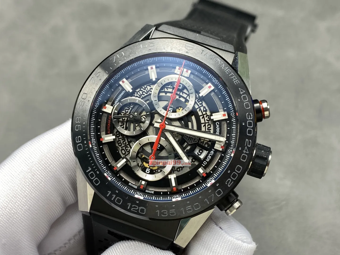 タグ・ホイヤー カレラ ダークワード ホロウ独特魅力コピー時計 173422[2]