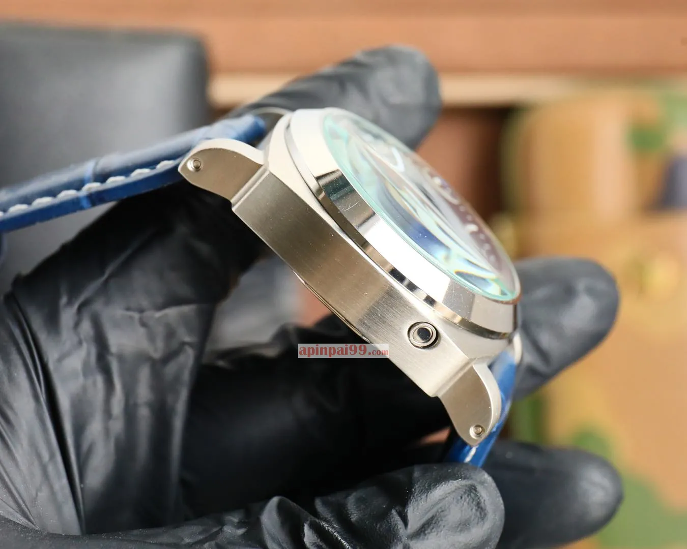 ブルーパネライレプリカ時計 ストラップ2種類 フルオートマチックPM6186233[6]