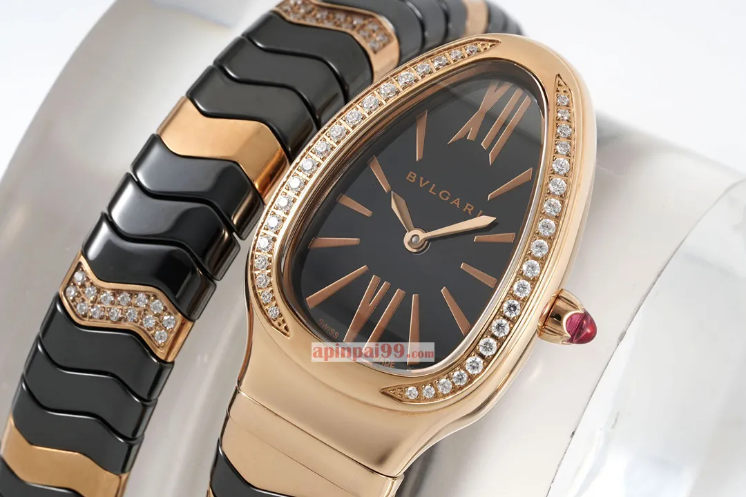 ブルガリ新作コピーセルペンティ スピガ シリーズ18Kローズゴールド女性の時計 171196[2]