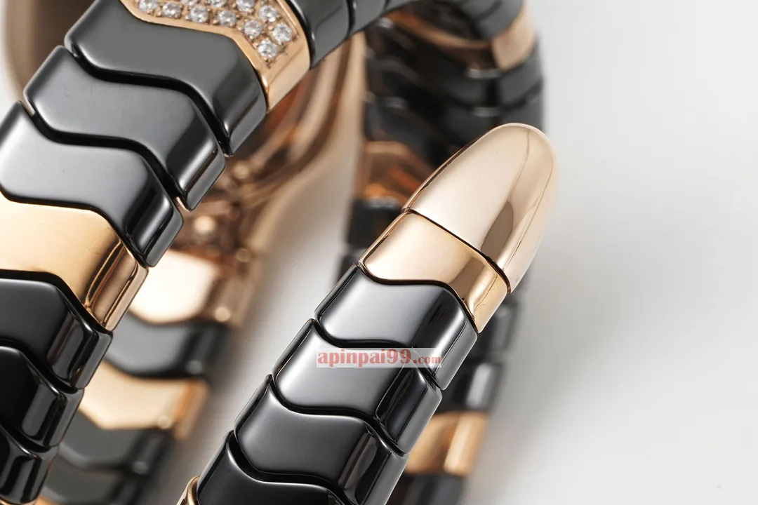 ブルガリ新作コピーセルペンティ スピガ シリーズ18Kローズゴールド女性の時計 171196[8]