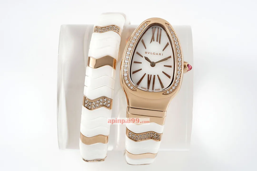 ブルガリスーパーコピー女性の時計セルペンティ スピガ シリーズ18Kローズゴールド 171195
