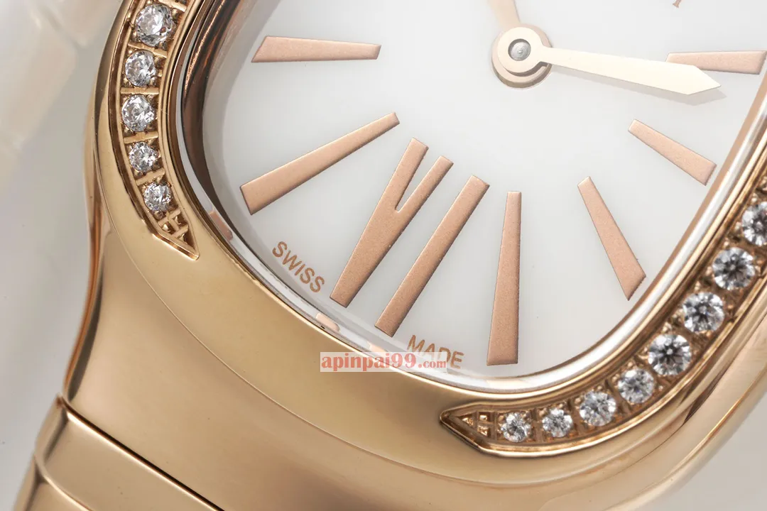 ブルガリスーパーコピー女性の時計セルペンティ スピガ シリーズ18Kローズゴールド 171195[4]