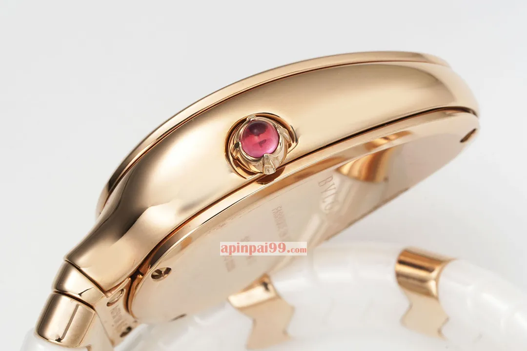 ブルガリスーパーコピー女性の時計セルペンティ スピガ シリーズ18Kローズゴールド 171195[5]