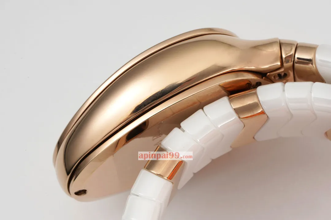 ブルガリスーパーコピー女性の時計セルペンティ スピガ シリーズ18Kローズゴールド 171195[6]