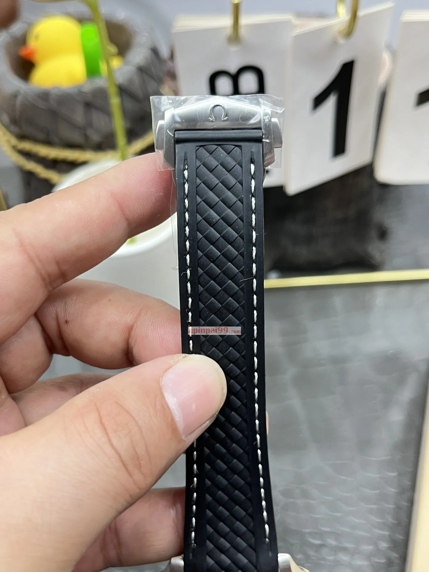 日本の男性オメガ時計コピーテープセラミックリング 171536[4]