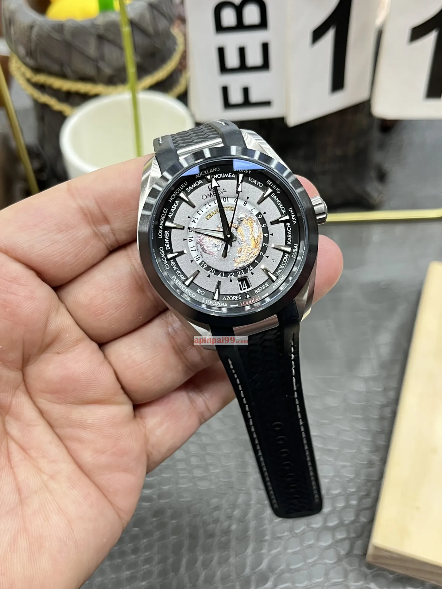 日本の男性オメガ時計コピーテープセラミックリング 171536[6]