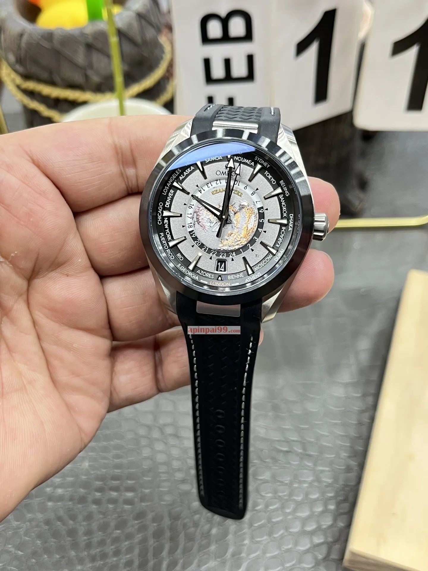 日本の男性オメガ時計コピーテープセラミックリング 171536[7]