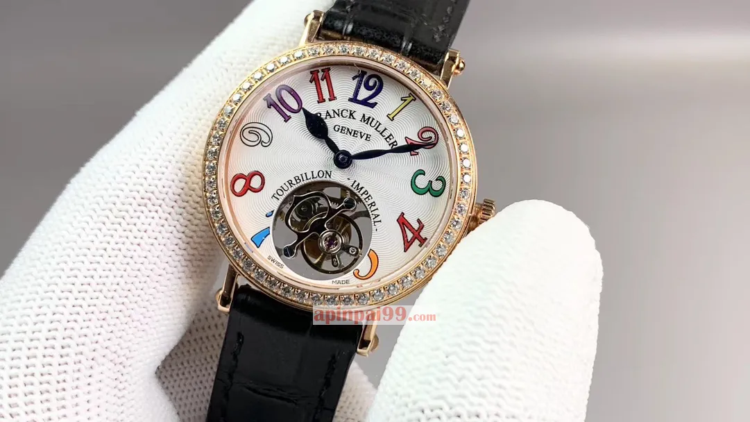 完璧フランクミュラー女性時計スターリースカイ トゥルー トゥールビヨン 169090[1]