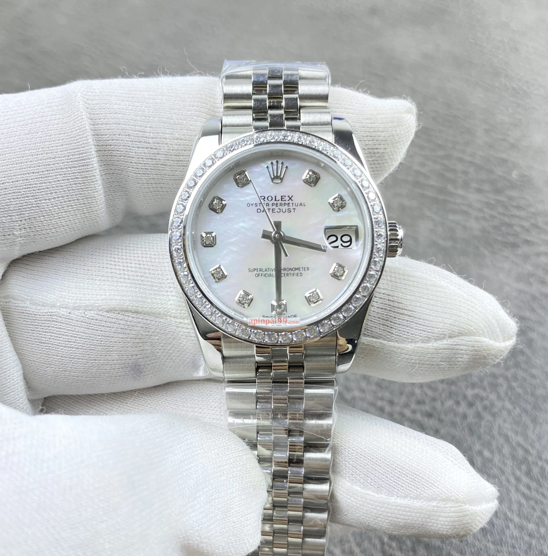 ロレックス パーペチュアル デイト女性高級時計シリーズマザーオブパールダイヤル 171610