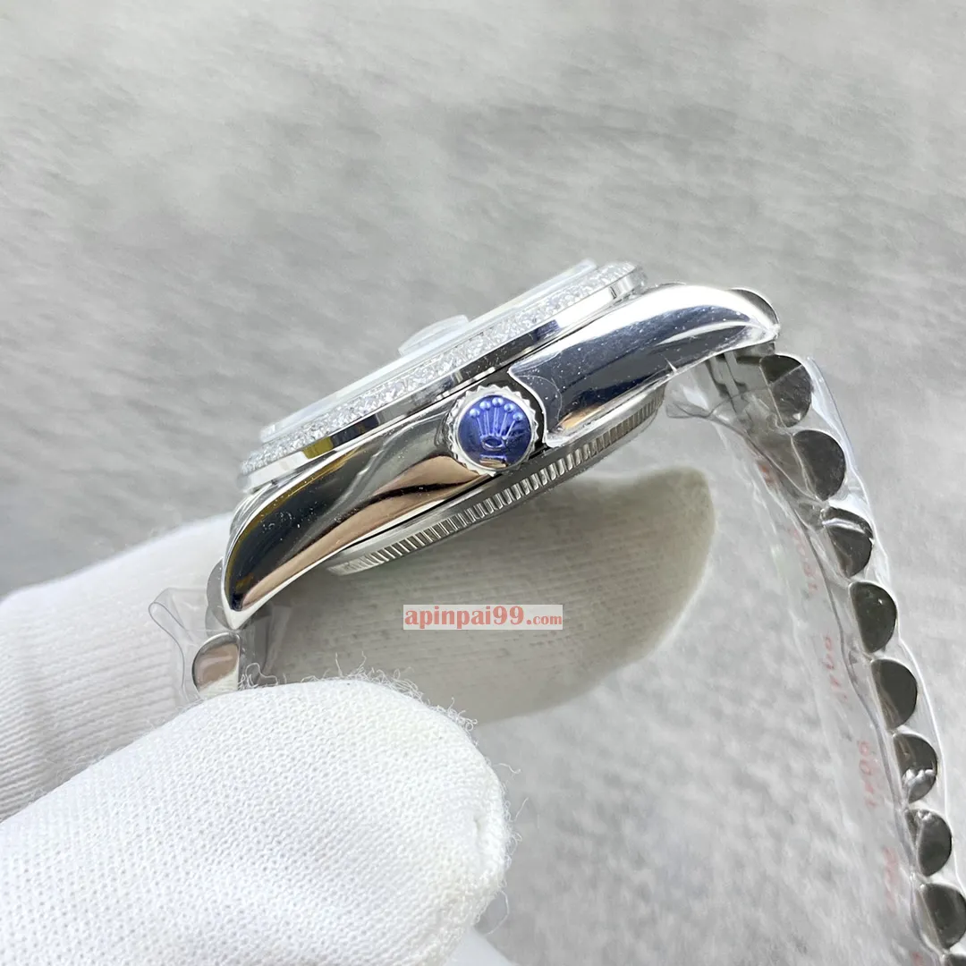 ロレックス パーペチュアル デイト女性高級時計シリーズマザーオブパールダイヤル 171610[3]