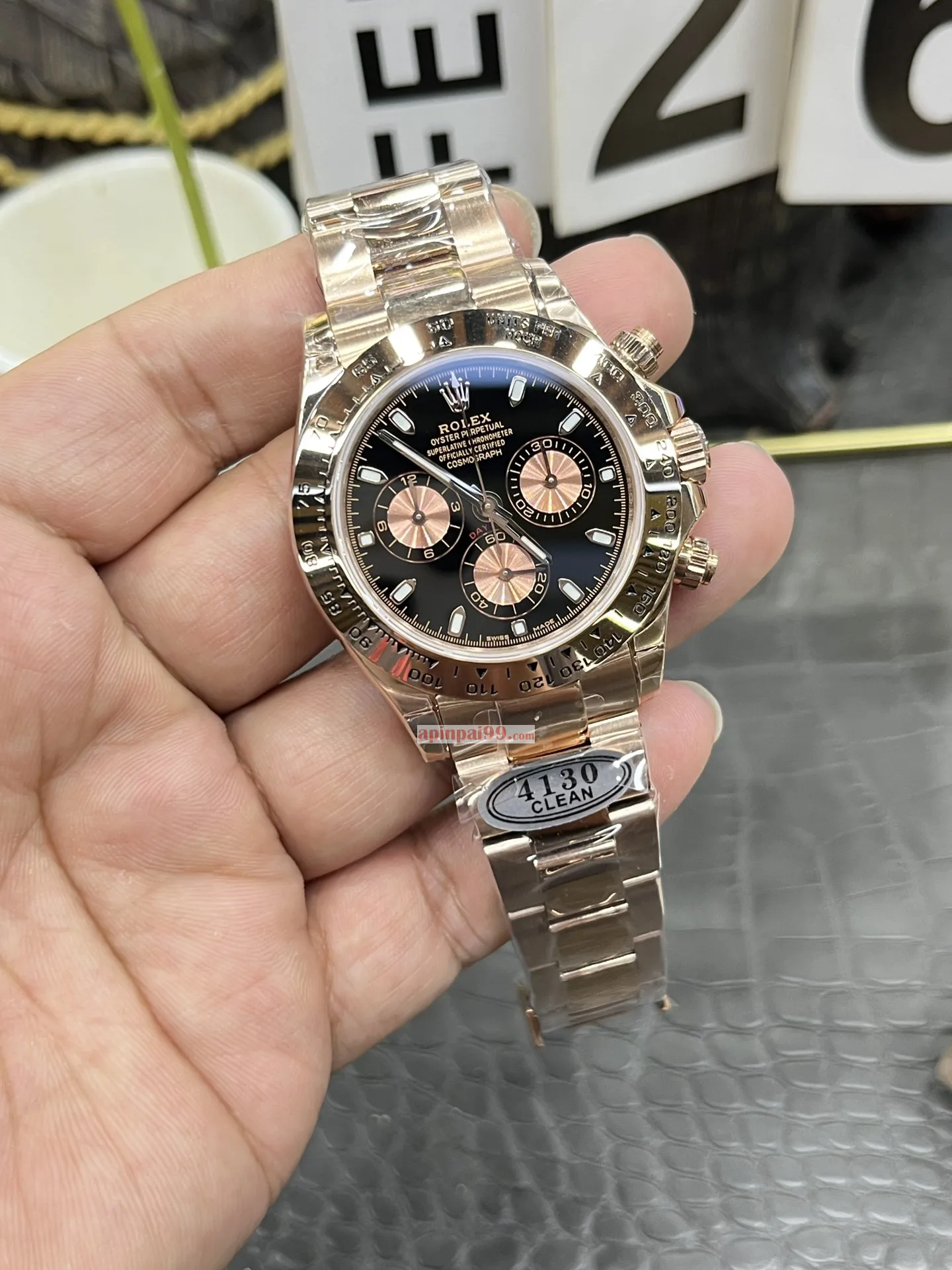 2025最新款ロレックス デイトナシリーズフルローズゴールド時計自動巻き 171570