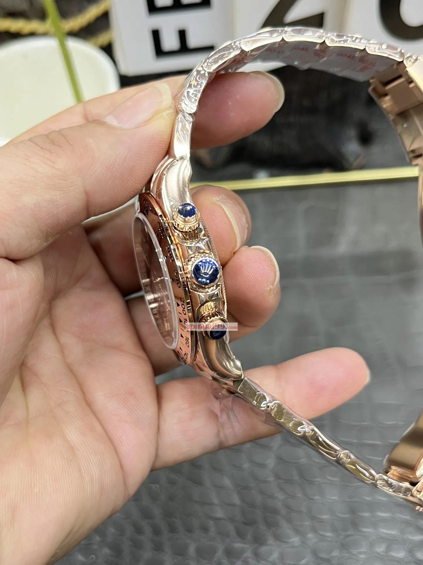 2025最新款ロレックス デイトナシリーズフルローズゴールド時計自動巻き 171570[3]