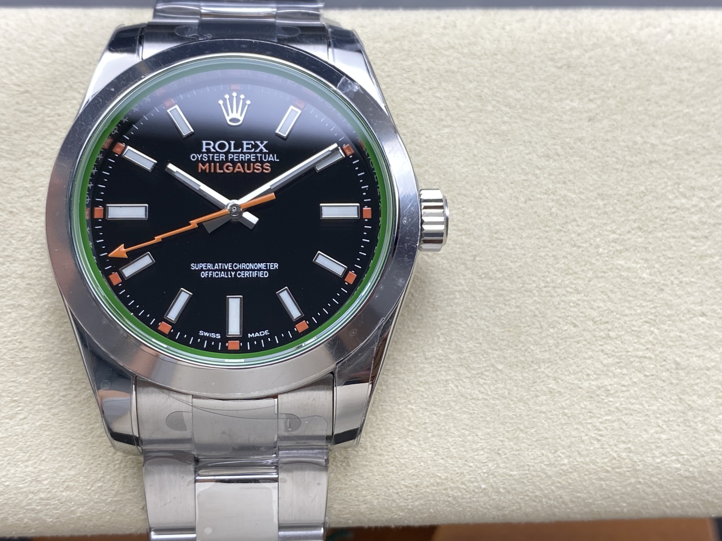 スーパーコピーRolex時計グリーンガラスライトニングミルガウスシリーズ 174462