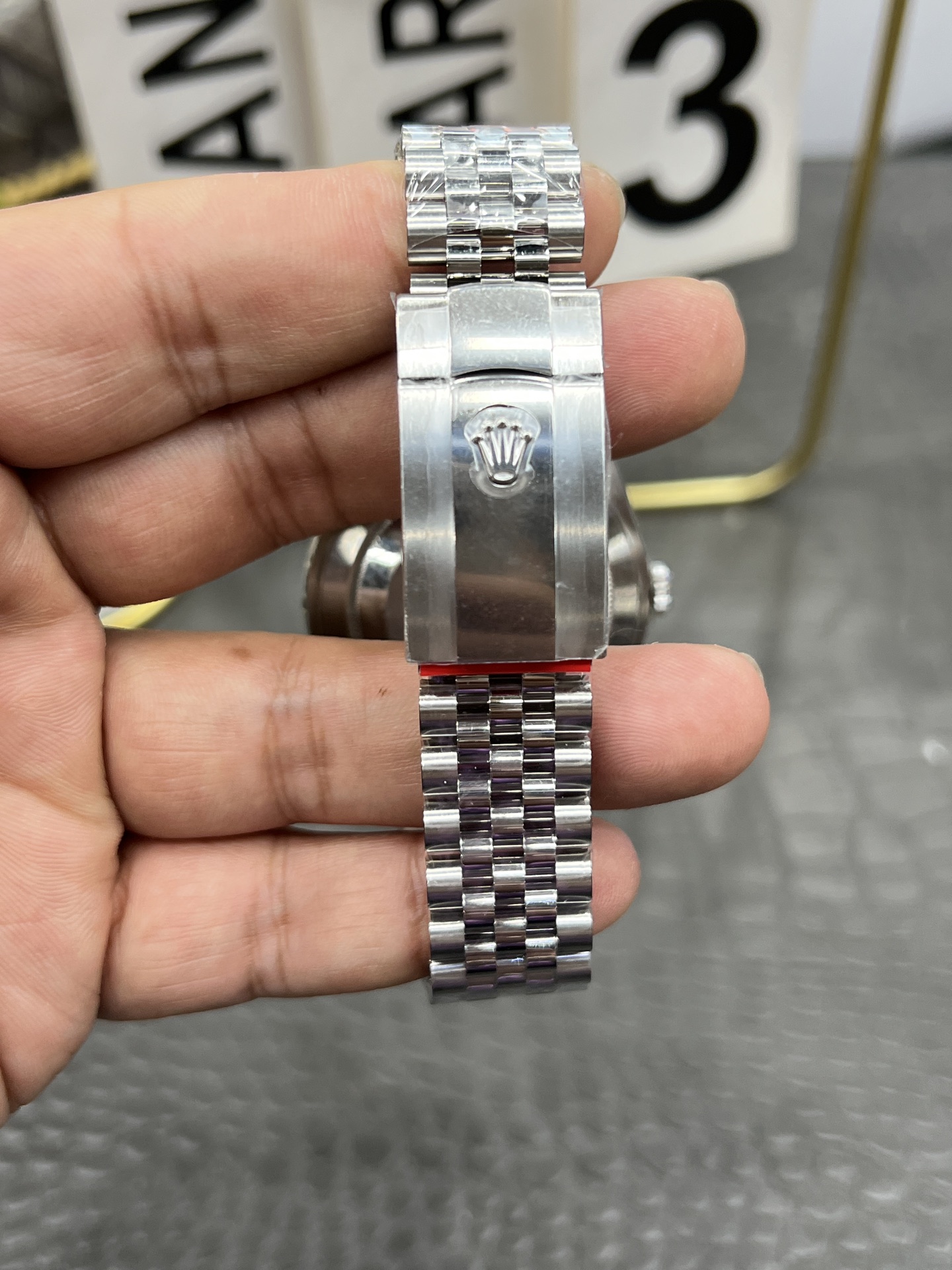 ロレックスデイトジャストグリーンバゲットフルオートマチック新款コピーの時計専門家 175246[8]