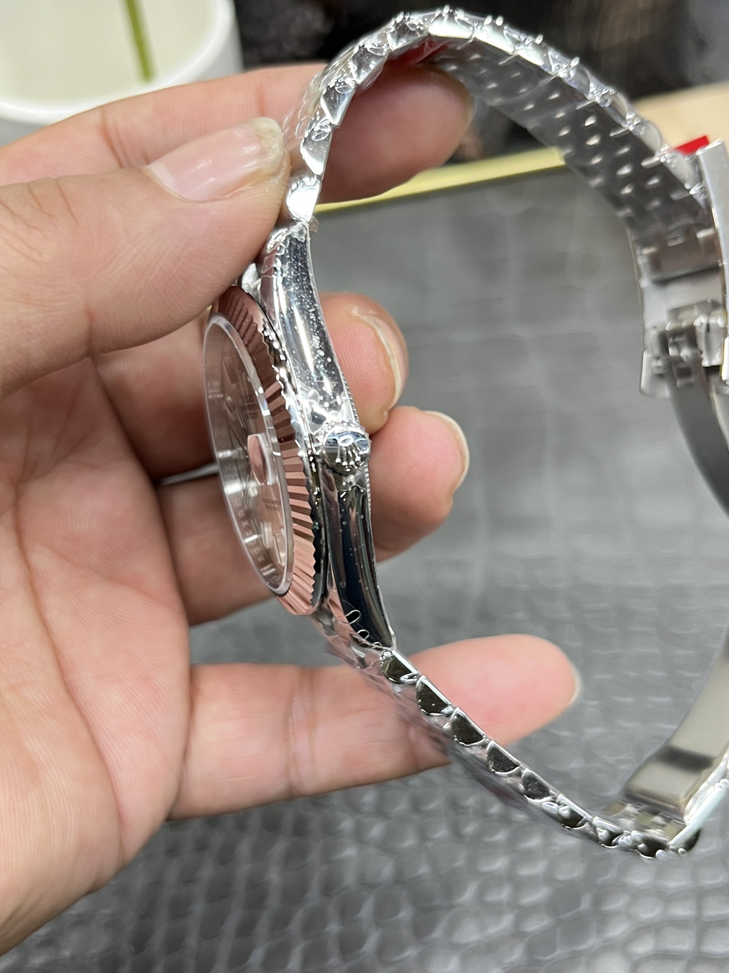 2025豪華なロレックスデイトジャストコピー男性時計シルバーオートマチック 175244[4]