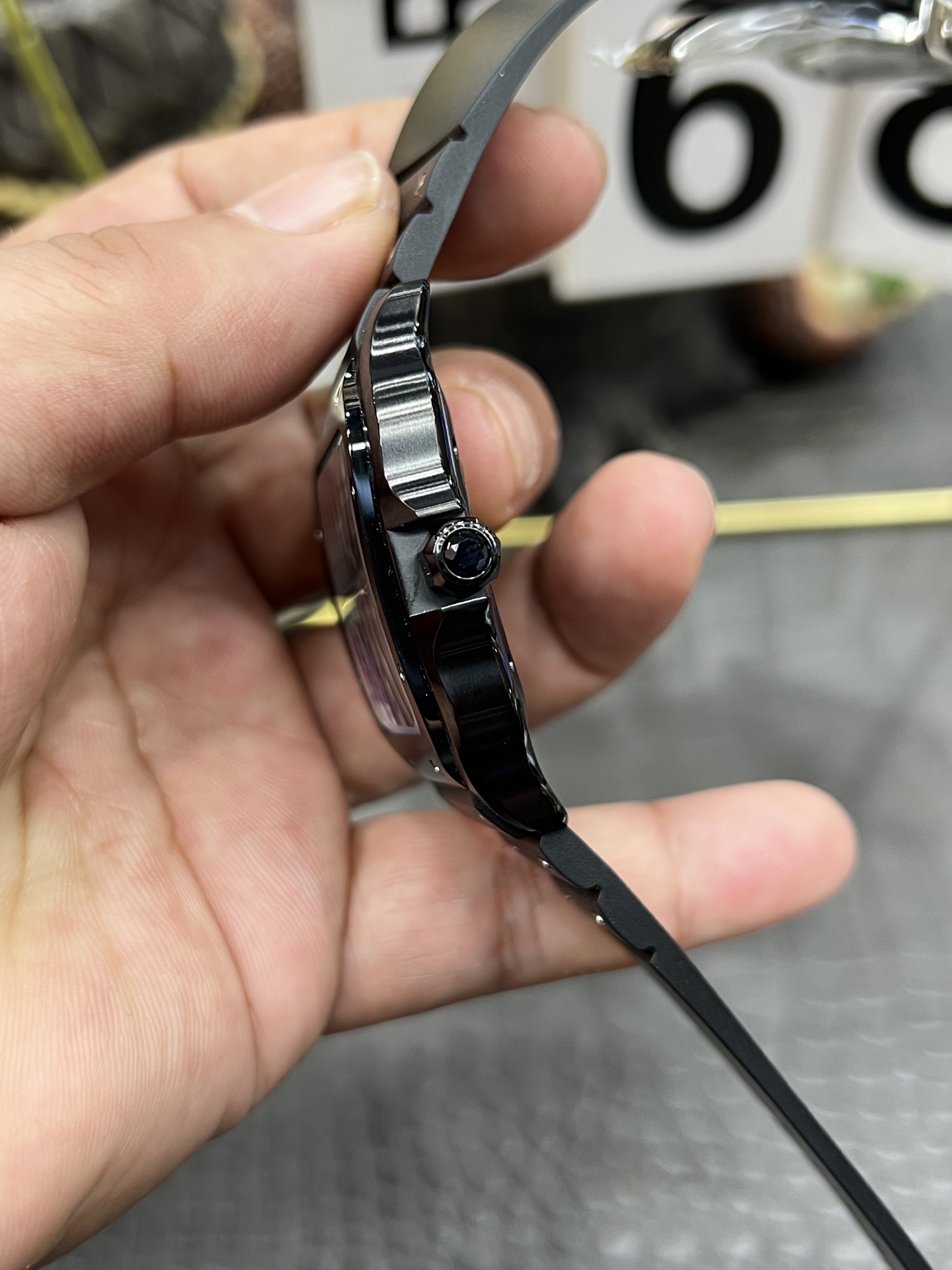 カルティエ有名な時計サントスシリーズ ブラックウォリアー自動巻き機械式ムーブメント 175255[4]