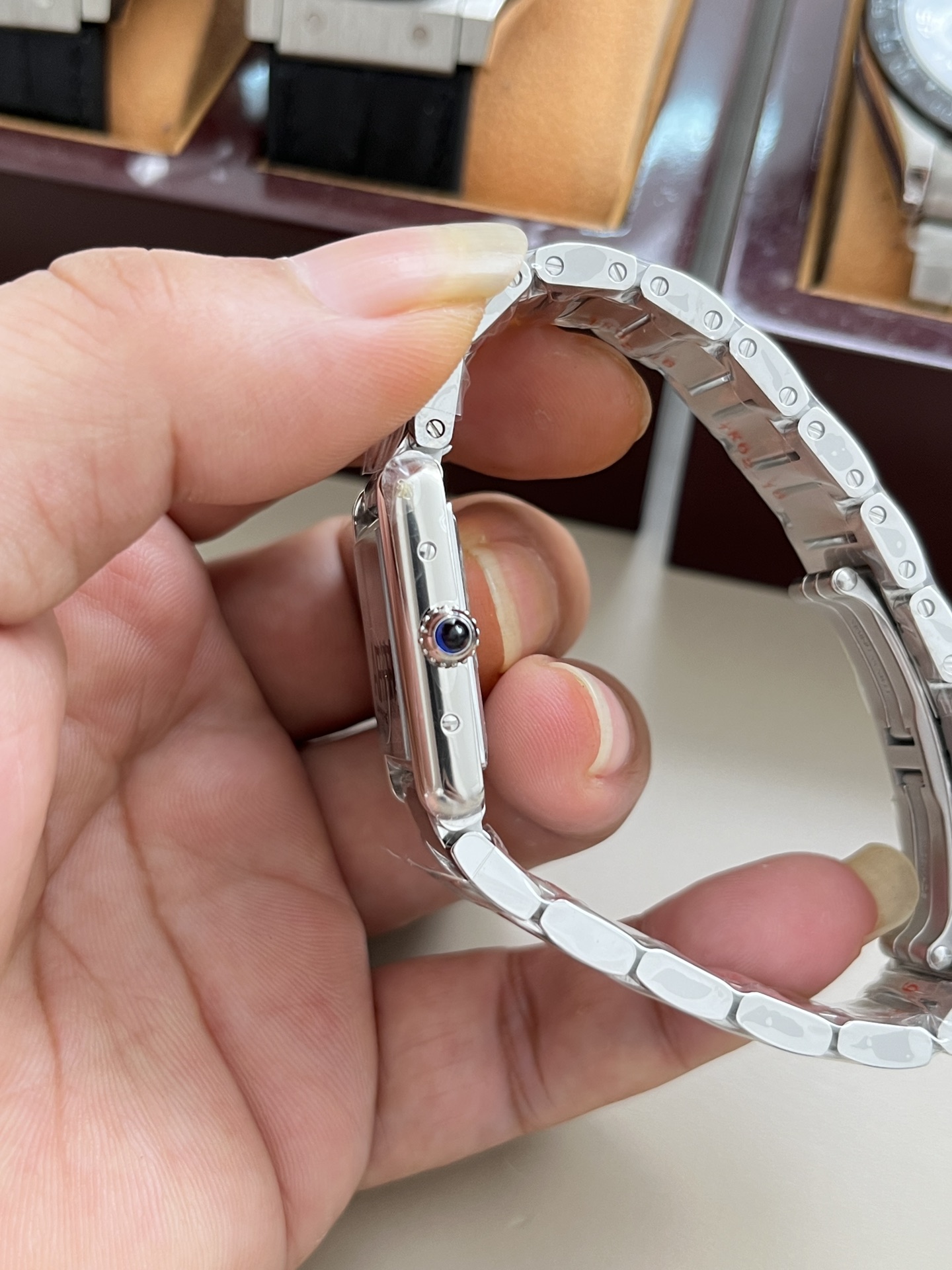 カルティエタンク2025新作 クォーツ スイス製ムーブメント女性コピー時計 175260[4]