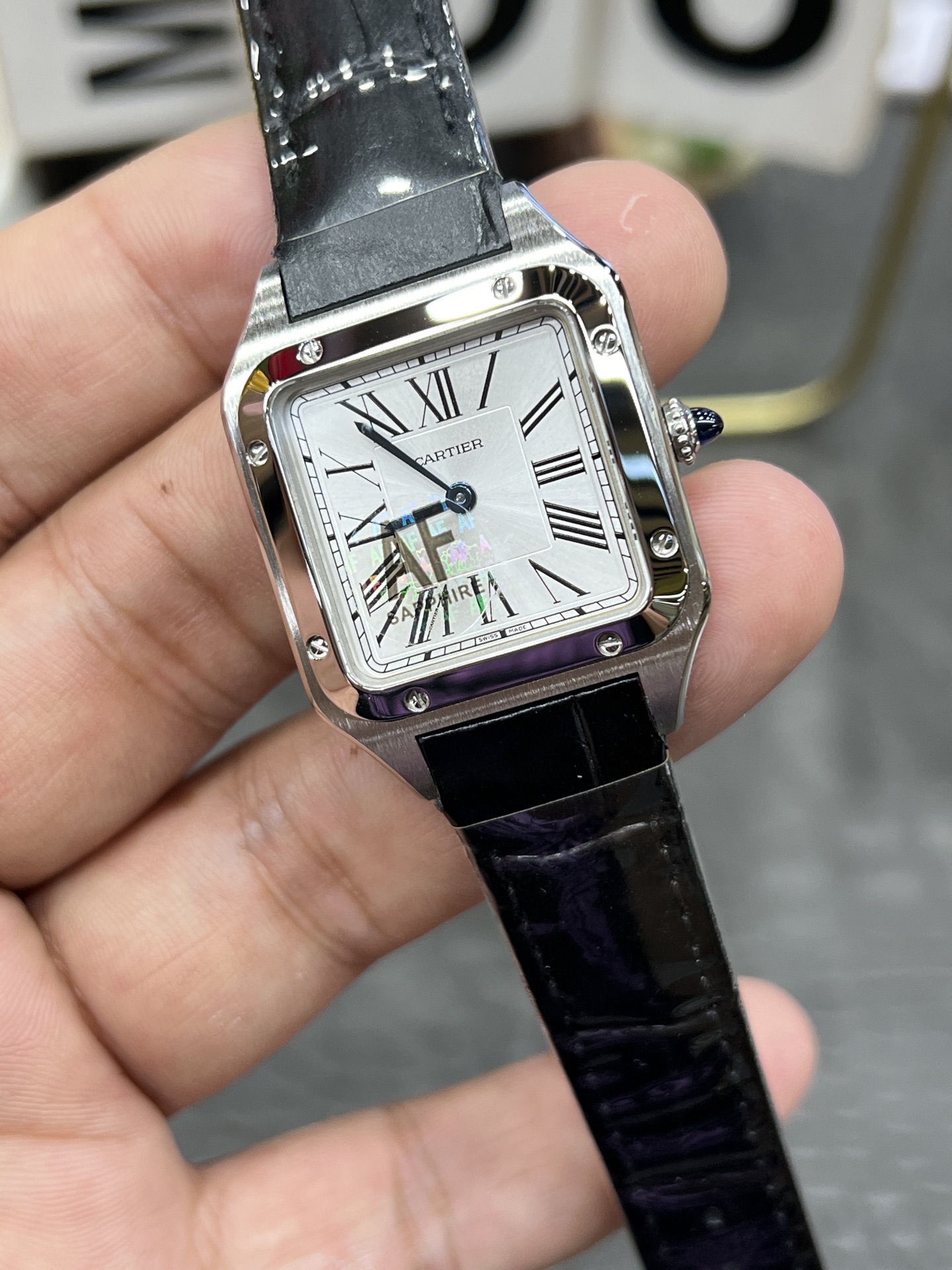 n級カルティエ サントス クォーツシリーズ 175258 新作スーパーコピー時計 [4]