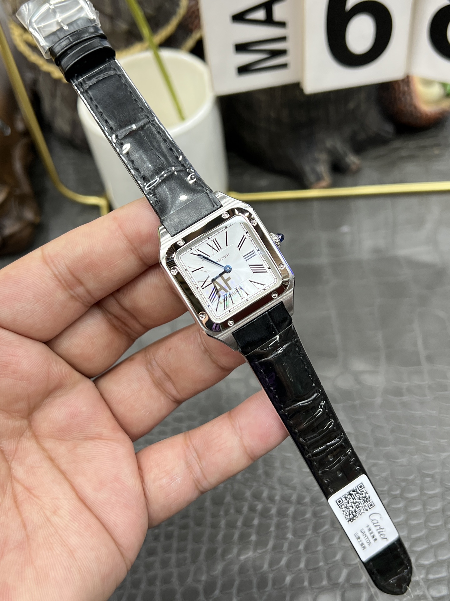 n級カルティエ サントス クォーツシリーズ 175258 新作スーパーコピー時計 [8]