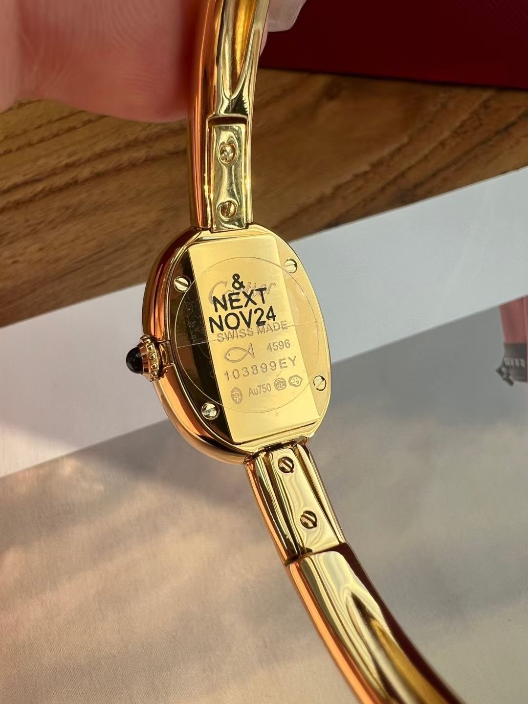 カルティエ伝統的なシンプル高度な可愛いな楕円形コピーの腕時計 175569[5]