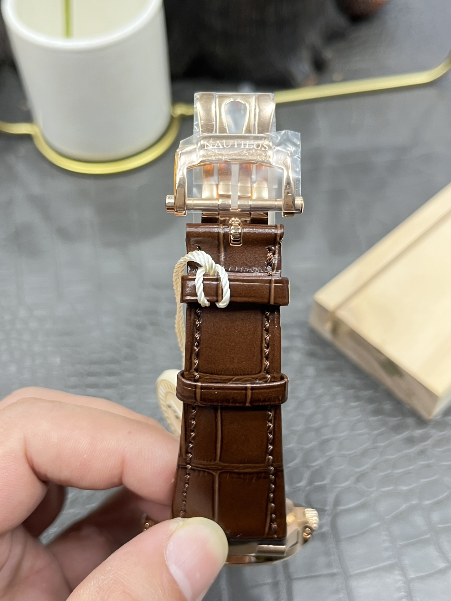 パテックフィリップ世界では激安 5712 ローズゴールドテープ 機械式男性時計 171506[7]