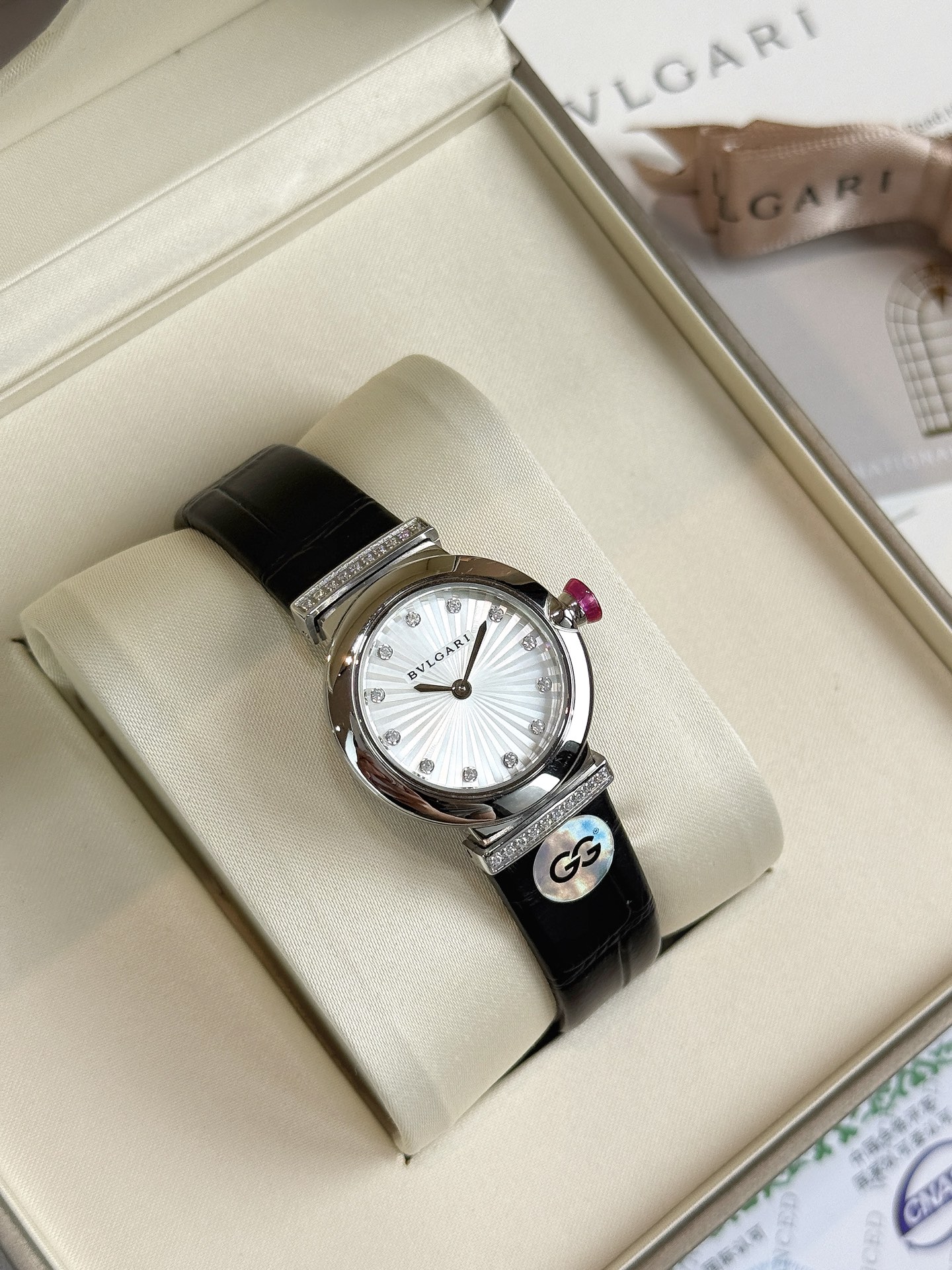 ブルガリ最新と可愛いルチェア クォーツムーブメント女性 121818 スーパーコピー時計