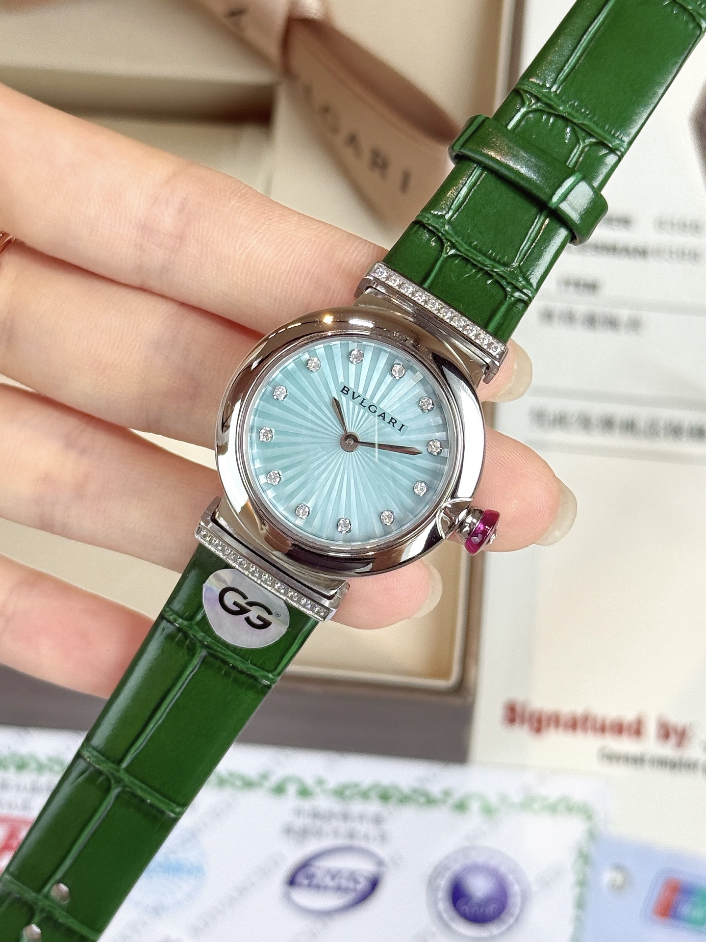 ブルガリ最新と可愛いルチェア クォーツムーブメント女性 121818 スーパーコピー時計[4]