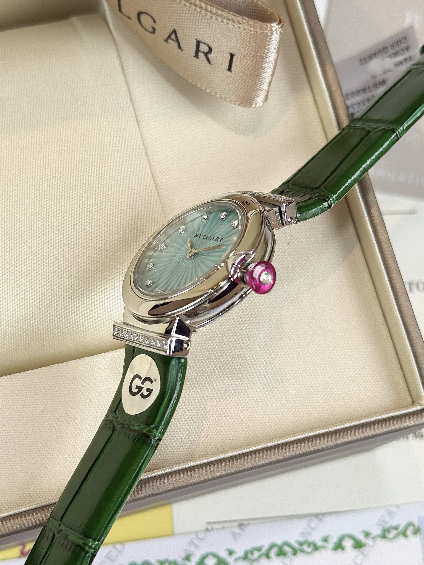 ブルガリ最新と可愛いルチェア クォーツムーブメント女性 121818 スーパーコピー時計[5]