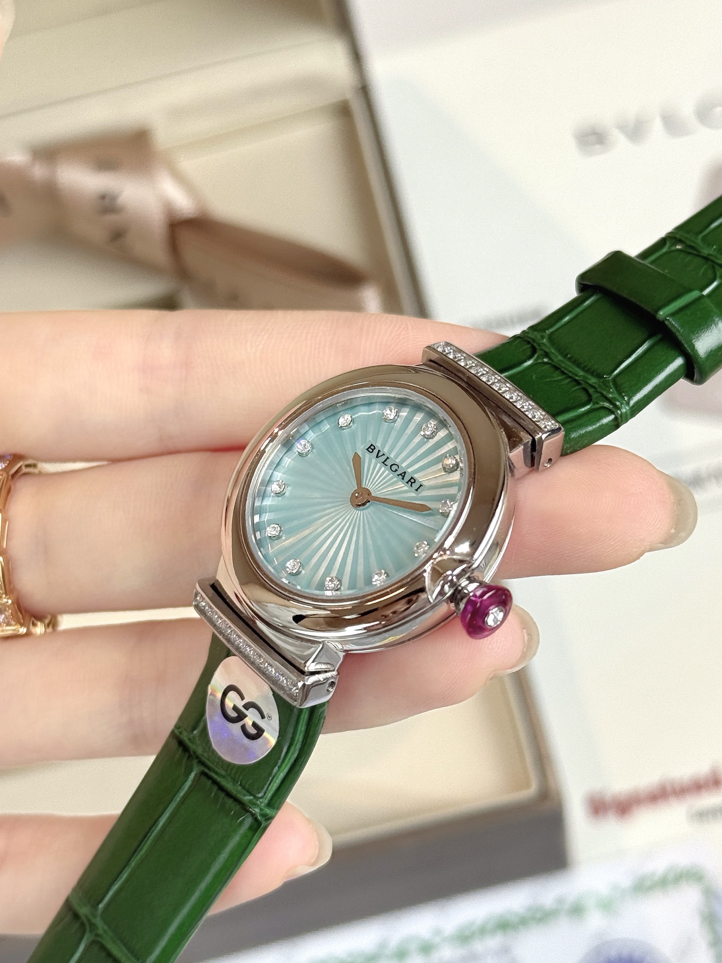 ブルガリ最新と可愛いルチェア クォーツムーブメント女性 121818 スーパーコピー時計[6]