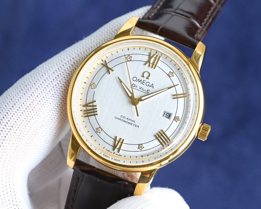2025新品オメガ デ・ヴィルシリーズの第3世代超薄型メンズ自動巻き機械式時計コピー 12241901[1]