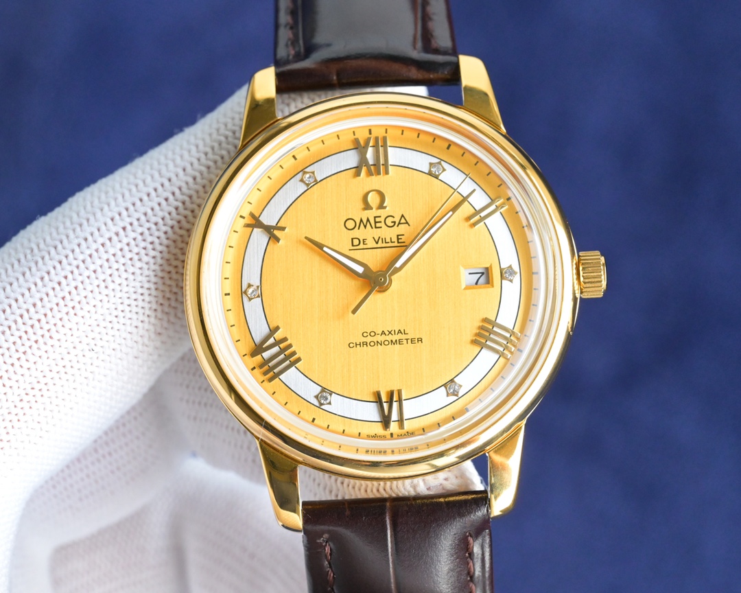 2025新品オメガ デ・ヴィルシリーズの第3世代超薄型メンズ自動巻き機械式時計コピー 12241901[3]
