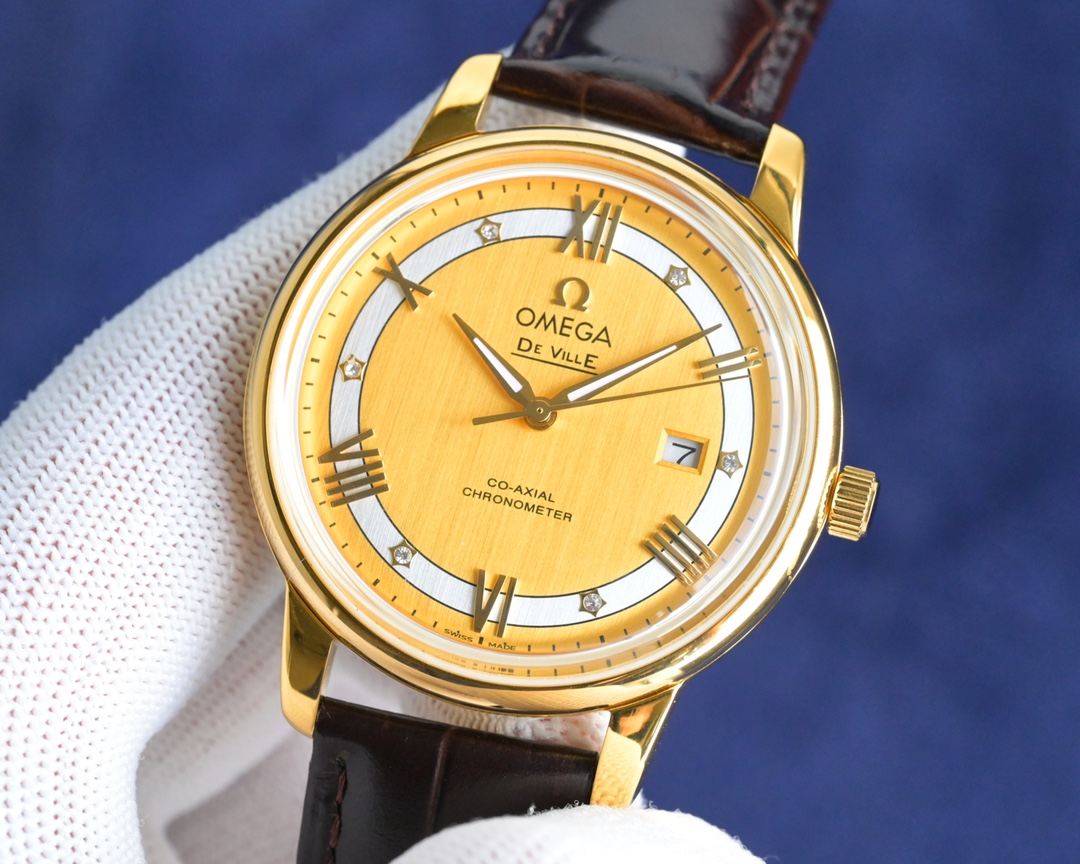 2025新品オメガ デ・ヴィルシリーズの第3世代超薄型メンズ自動巻き機械式時計コピー 12241901[4]