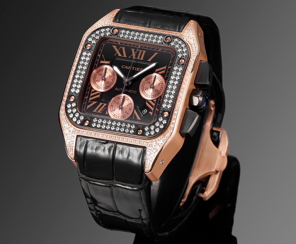 カルティエ サントス最も信頼男性時計クロノグラフシリーズ 7550 ムーブメント 175745