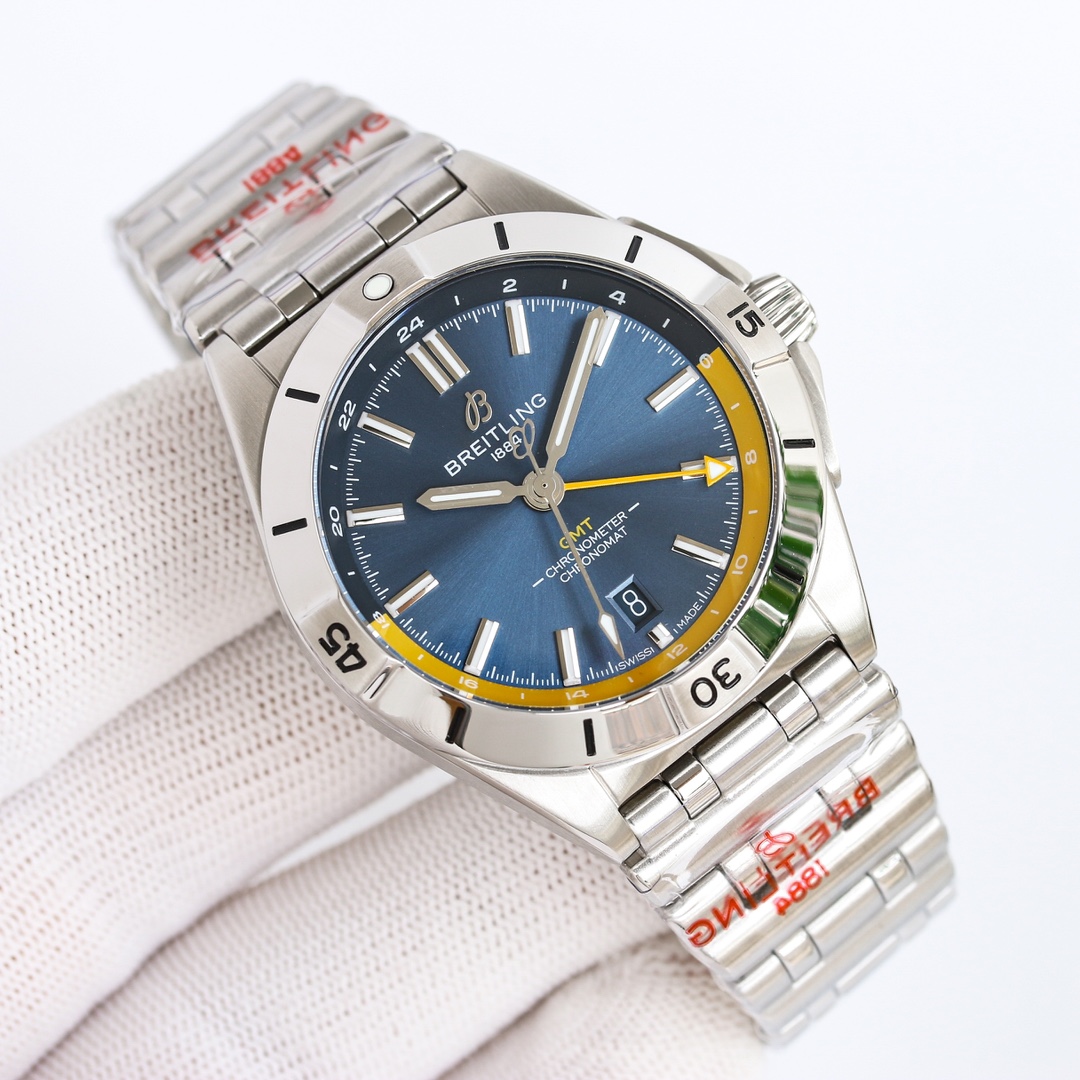 breitlingクロノマットオートマチック GMT 40男性時計 122859品質無料保証