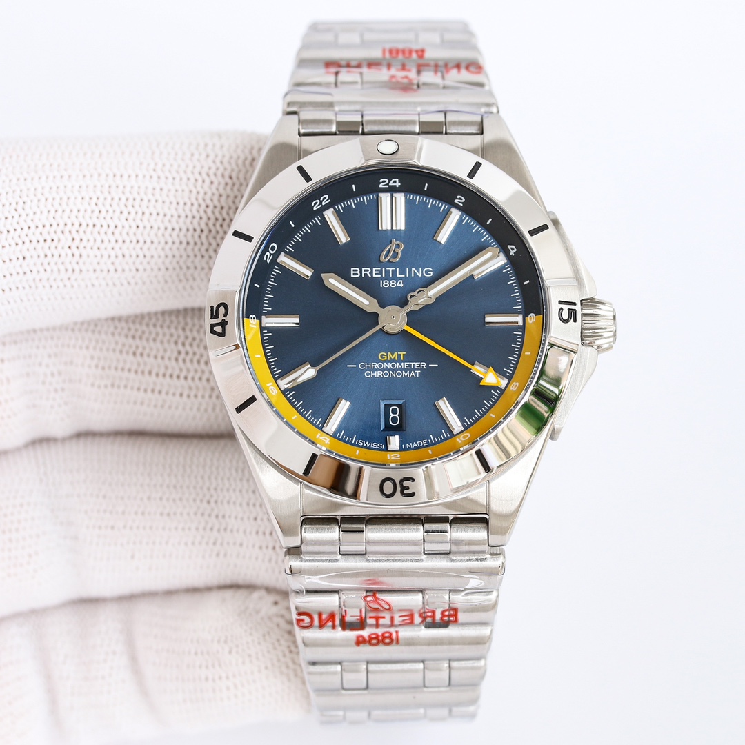 breitlingクロノマットオートマチック GMT 40男性時計 122859品質無料保証[2]