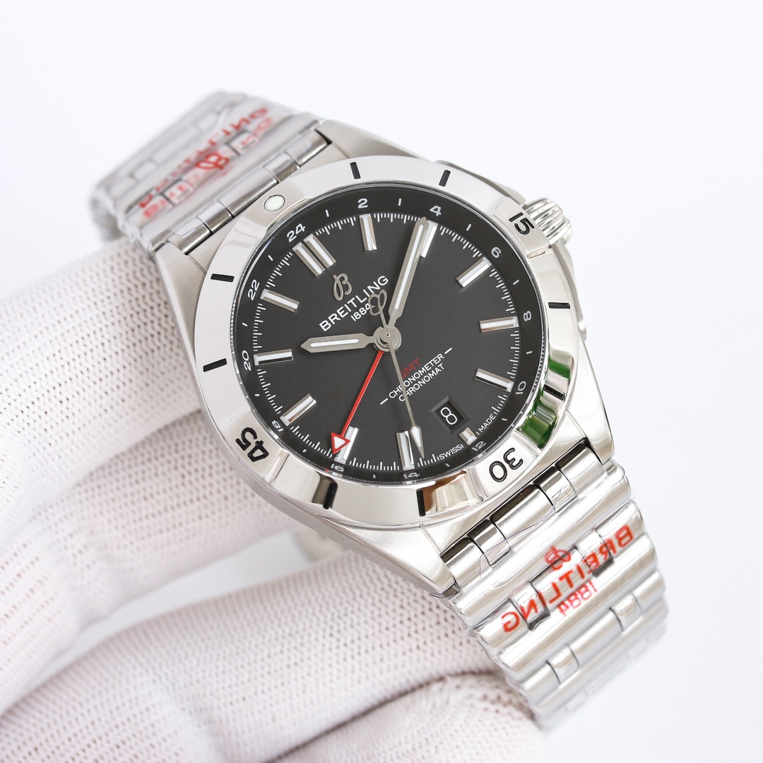 十分満足人気特恵コピーブライトリング時計クロノマット 122858 オートマチック GMT 40[1]