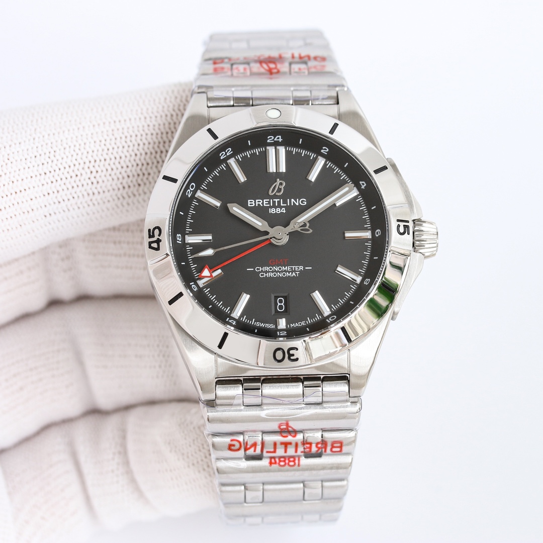 十分満足人気特恵コピーブライトリング時計クロノマット 122858 オートマチック GMT 40[2]