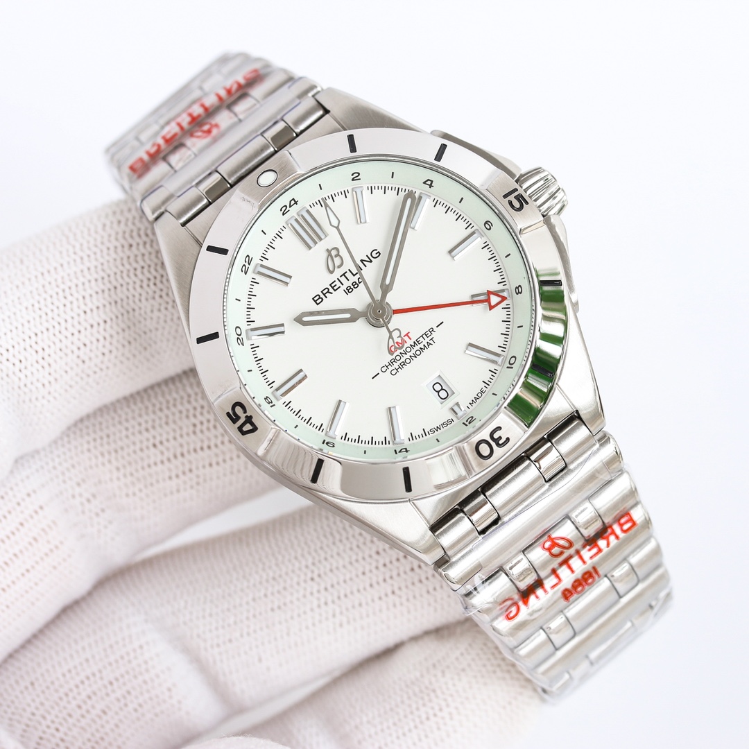 最高峰ブライトリングメンズ 機械式時計 クロノマットオートマチック GMT 40  122857