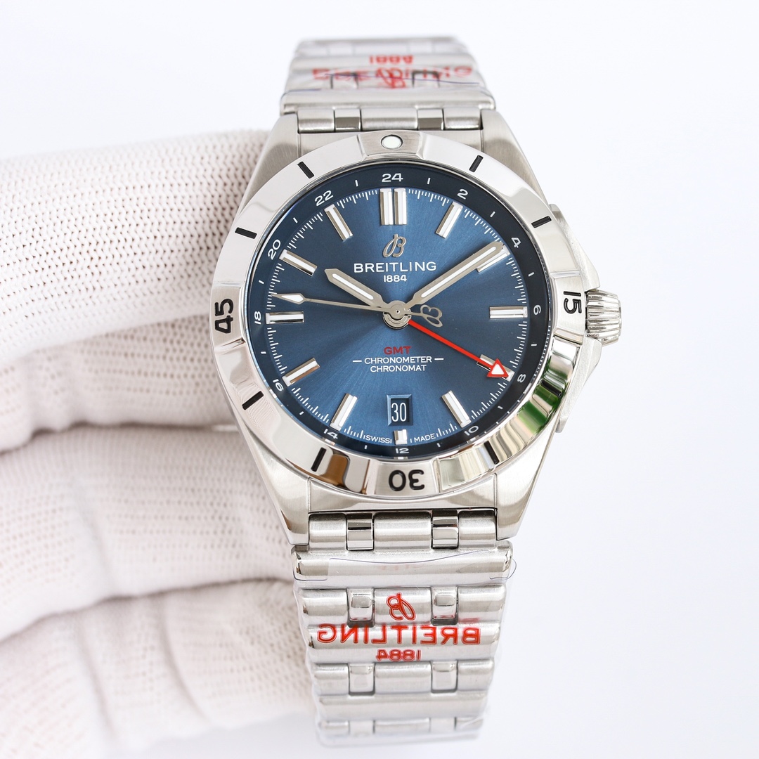 最高峰ブライトリングメンズ 機械式時計 クロノマットオートマチック GMT 40  122857[4]