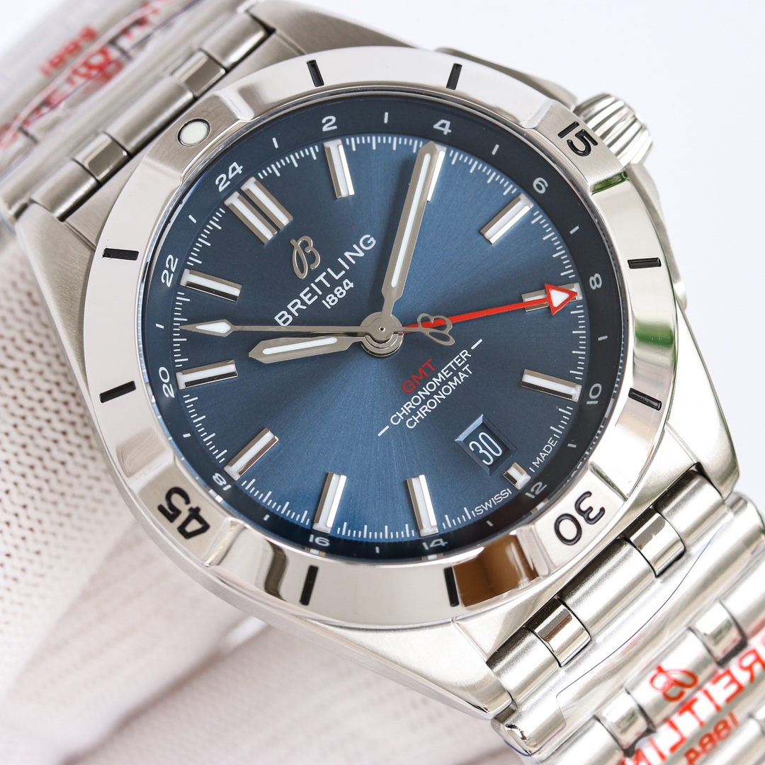 最高峰ブライトリングメンズ 機械式時計 クロノマットオートマチック GMT 40  122857[5]