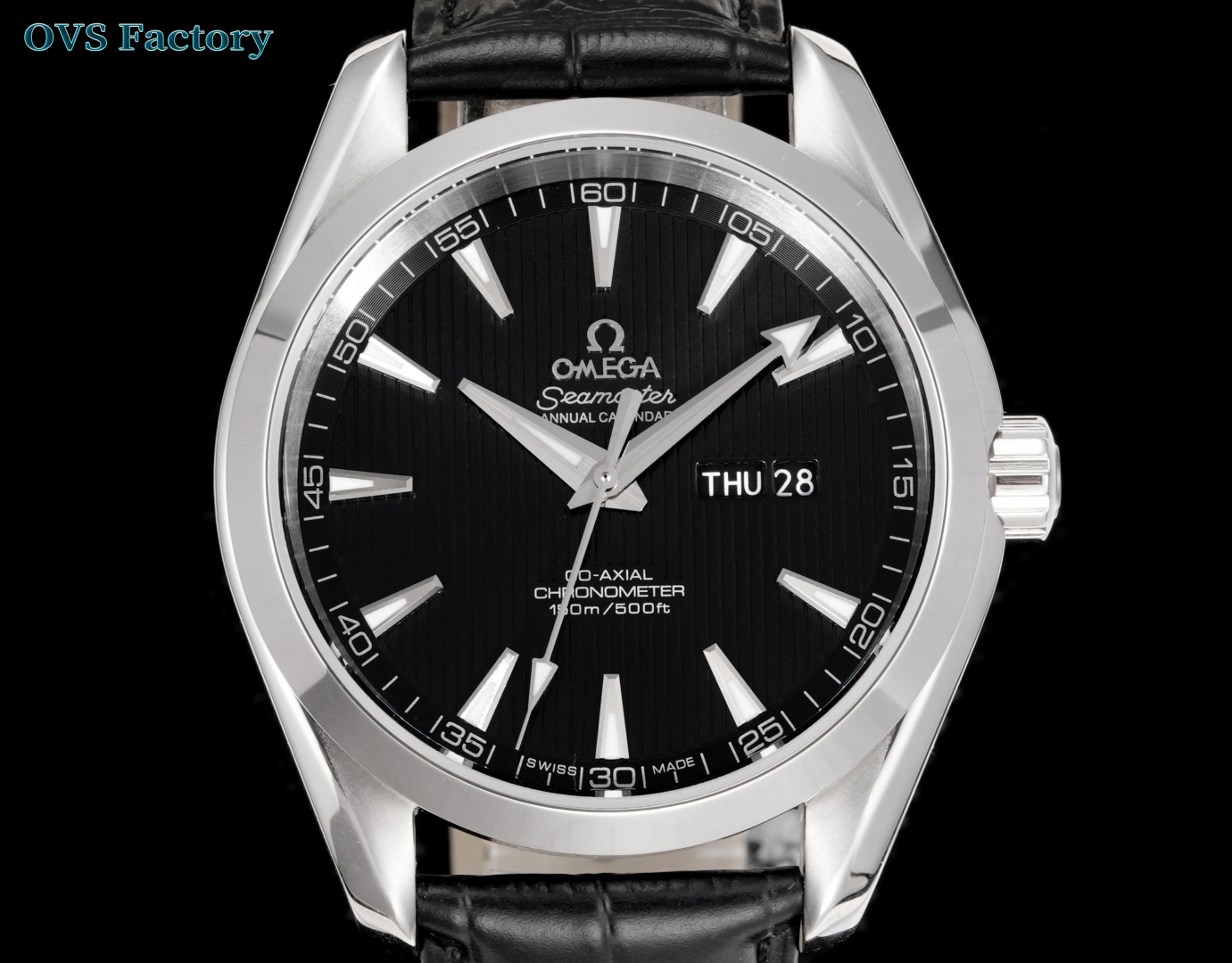 最新と古典的なオメガシーマスター アクアテラ完璧な組み合 150m男性腕時計 172535[5]