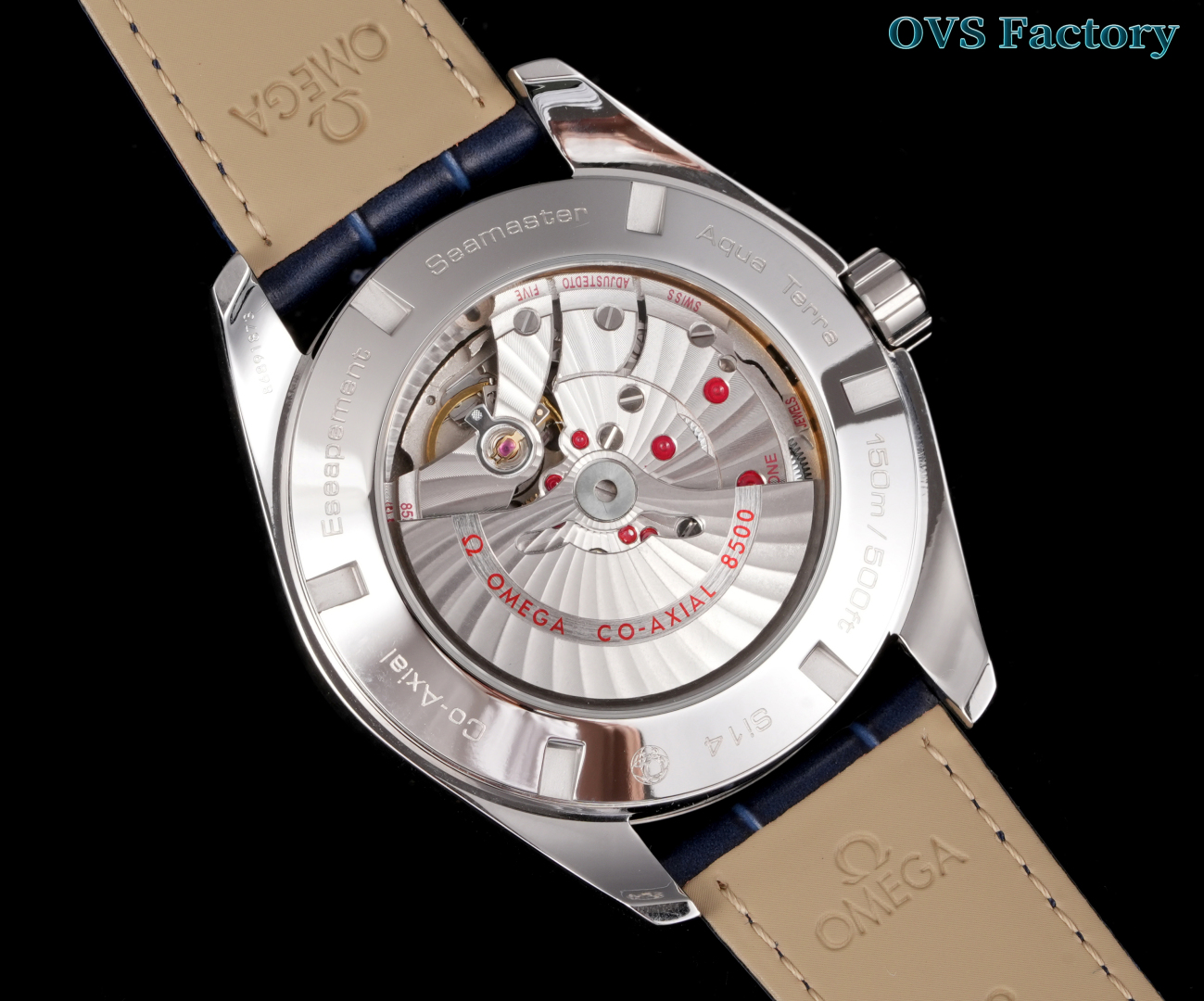 最新と古典的なオメガシーマスター アクアテラ完璧な組み合 150m男性腕時計 172535[7]