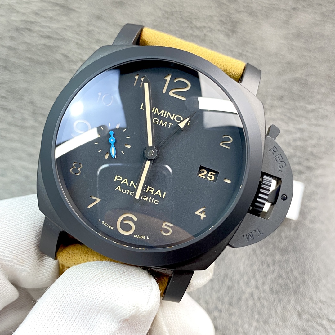 Paneraiコピー限定版時計製造技術のブラックウォリアーブラックセラミックケース 1230784[2]