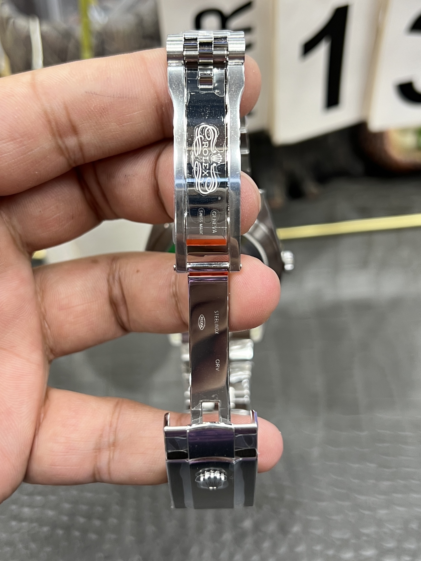 最もパワフルなロレックスデイトジャストグレーダイヤモンド激安買取41mm自動巻き 172296[7]