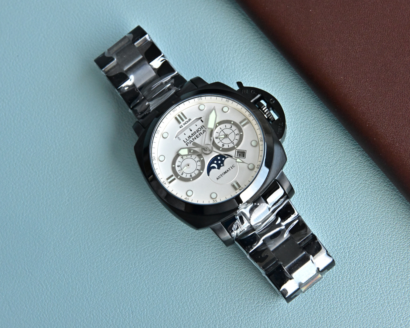 最高級パネライパワーリザーブムーンアンドスターの最も高度時計をアップグレード 124704[1]