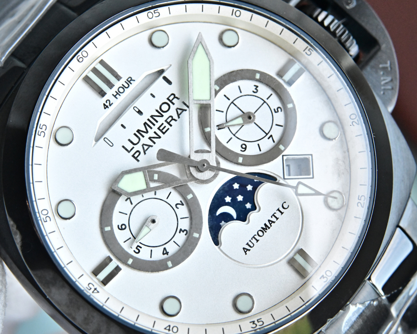 最高級パネライパワーリザーブムーンアンドスターの最も高度時計をアップグレード 124704[2]